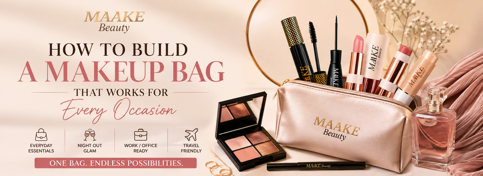 How to Build a Makeup Bag That Works for Every Occasion
