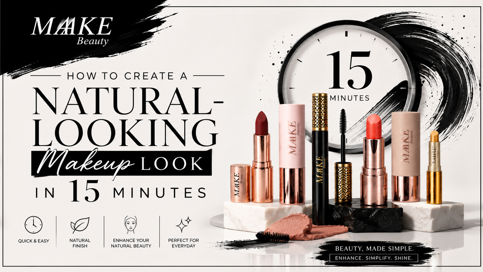 How to Create a Natural-Looking Makeup Look in 15 Minutes